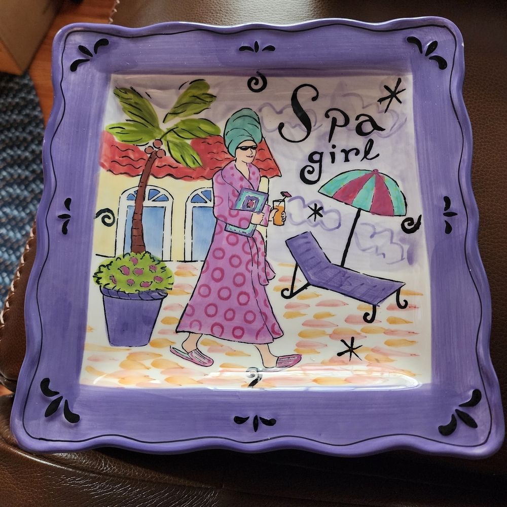 Purple Square Plate